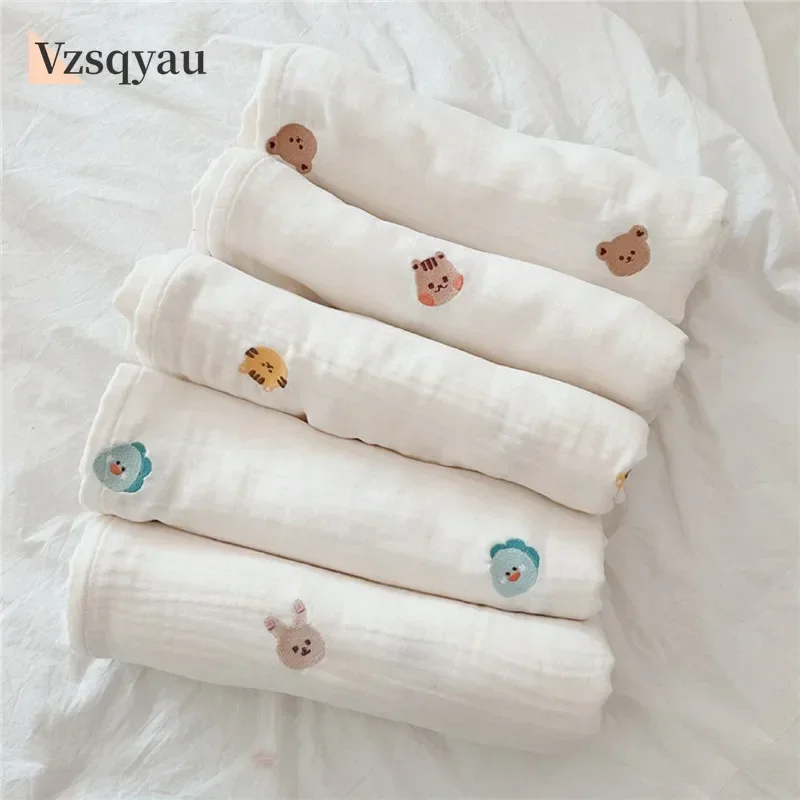

Cotton Gauze Muslin Baby Blanket Super Soft Newborn Swaddle Wrap Quick Dry Boy Girl Kids Bath Towel Baby Stroller Blanket Cover