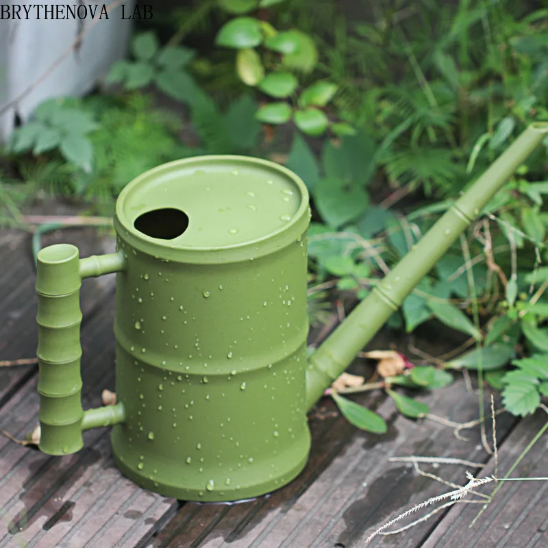 Bottle 1.6L national style imitation bamboo tube watering Long Kettle Mouth Watering Pot Plastic Household Kettle