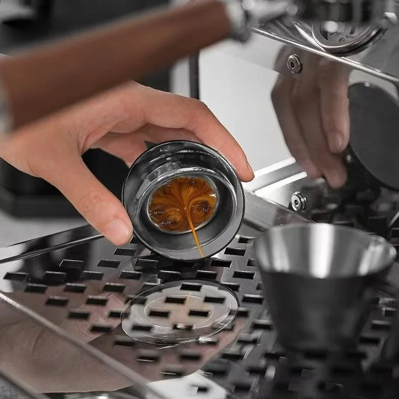 Magnetischer Kaffee-Extraktionsspiegel, Espresso-Shot-Spiegel, Aluminiumlegierung, 360° °   Einstellbar für bodenlose Siebträger-Barista-Werkzeuge