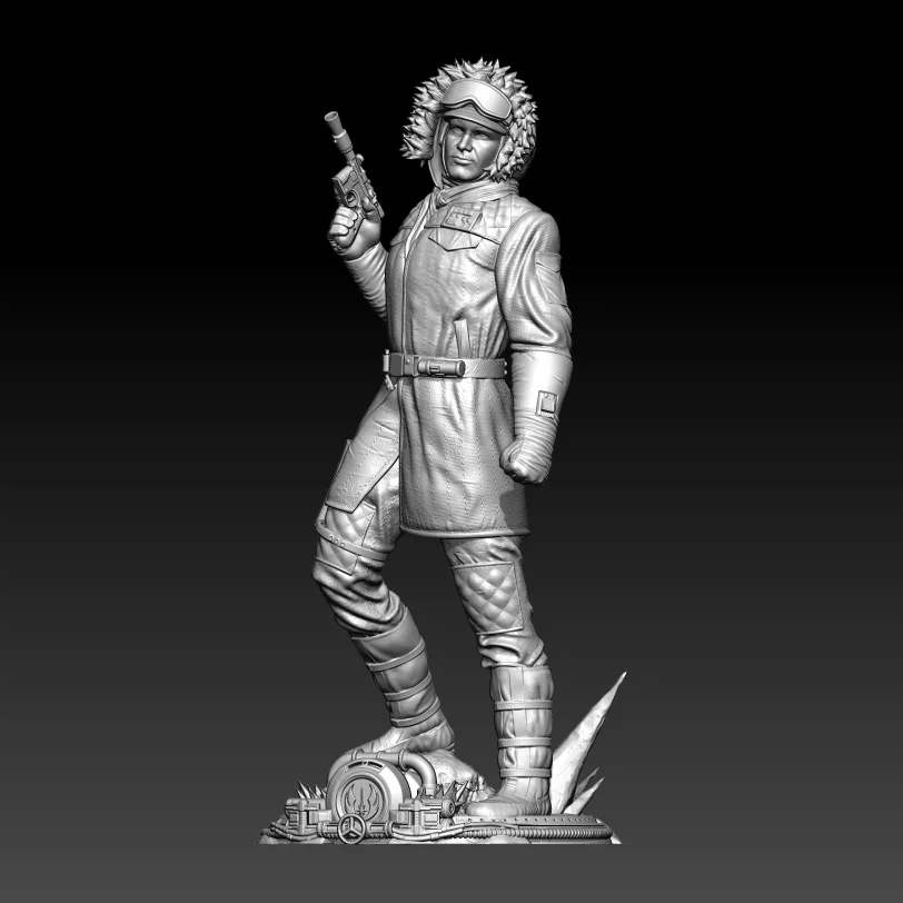 

1/18 100mm 1/24 75mm Resin Model Kits Snow Soldier Unpainted Figure No Color RW1183