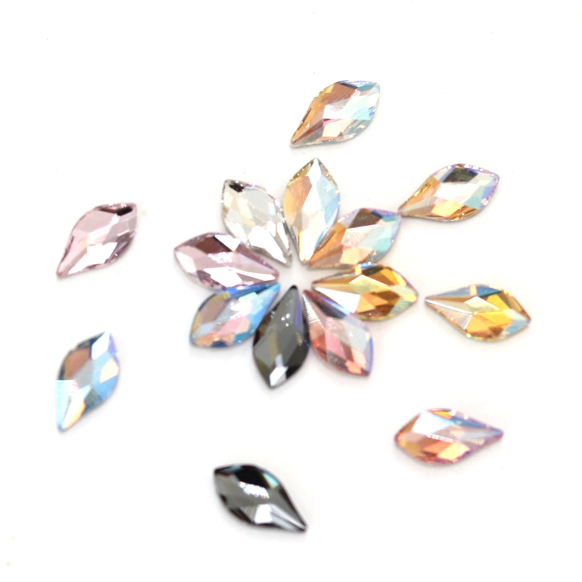 Véritable 2205 flamme dos plat sans hotfix strass ongles Salon décoration pour nail art bijoux à bricoler soi-même décorer vêtements