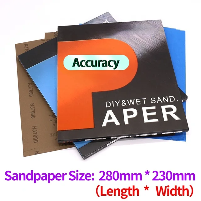 80-10000 Grit SandPapers Wet and Dry Polishing Sanding Wet/dry Abrasive Sandpaper Paper Sheets Surface Finishing Made 2 Pcs 5