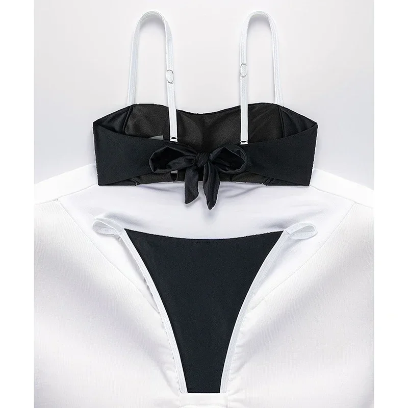 Costume da bagno sexy donna push up bikini casual sottile reggicalze perizoma bikini a vita alta 2025 nuovo costume da bagno Spice Girl di alta qualità alla moda