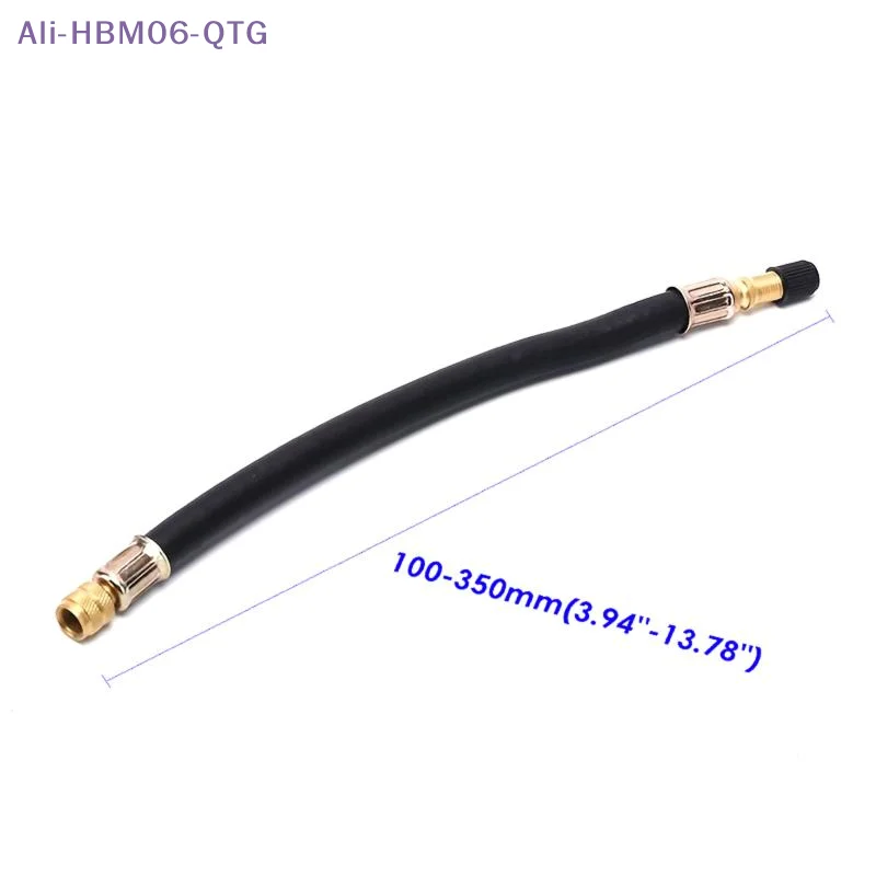 Hot 1Pcs Car Wheels Tyre Valve Stems Extensions Tube Adapter Various Braided Flexible Hose Tire Valve Inflatable Rubber Hose