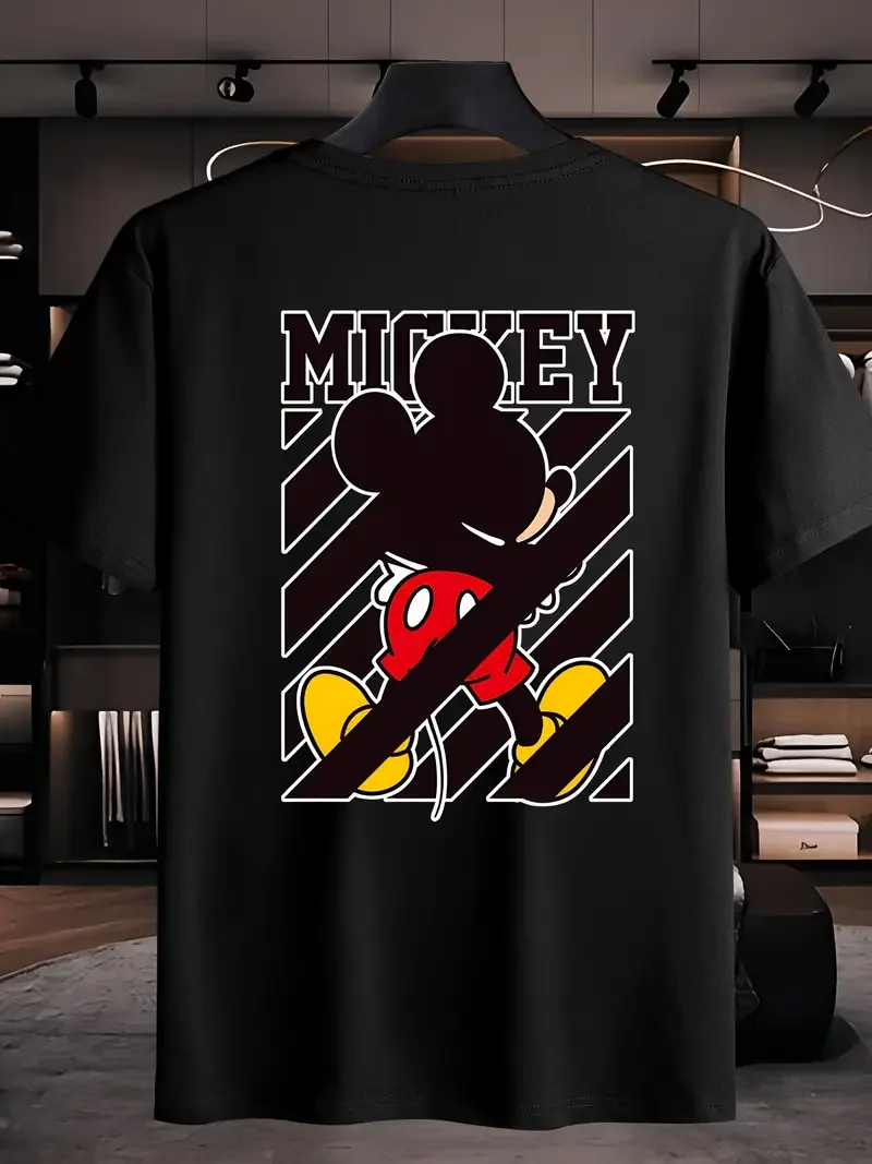 

2025 Мужская футболка с рисунком Диснея «История игрушек», летние хлопковые женские футболки, уличная одежда, повседневная модная дышащая футболка унисекс для пар большого размера