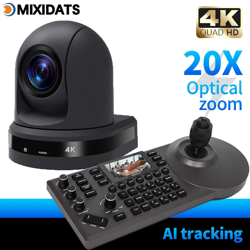 

video camera 4k professional 20x zoom PTZ AI HDMI POE USB3.0 live streaming Live Streaming Business Meeting Broadcast Youtube