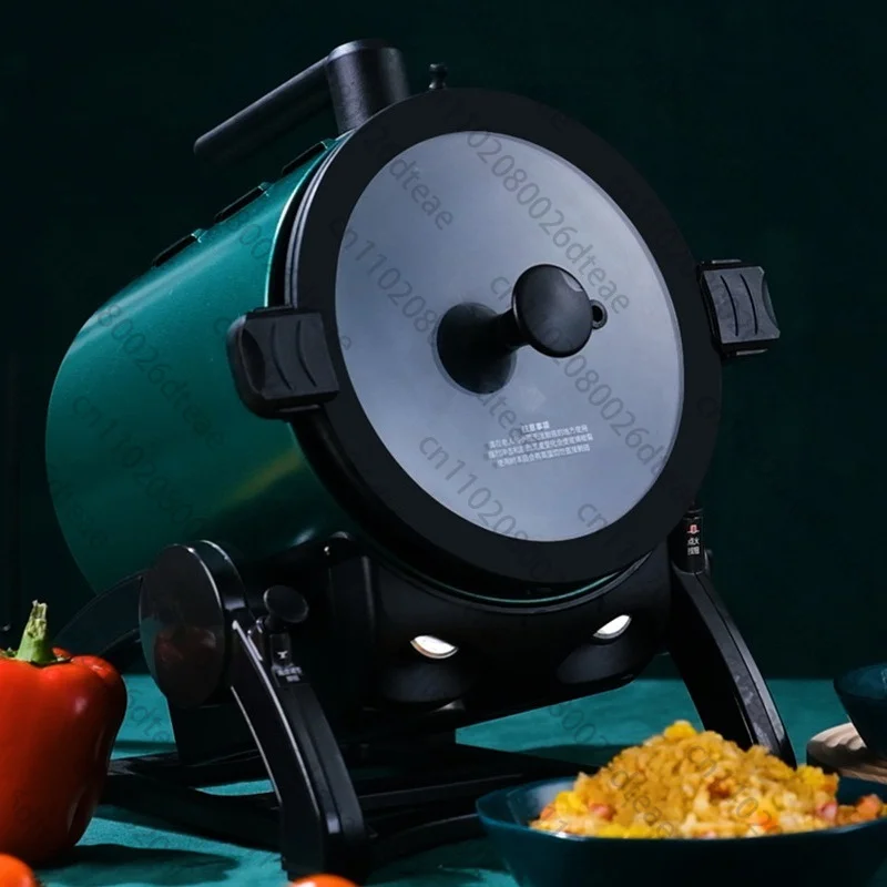 Indoor & Outdoor Multifunctional Cooking Gadget, 360° Rotatable Appliance For Stir-Fried Rice, Noodles And Barbecue Grilling