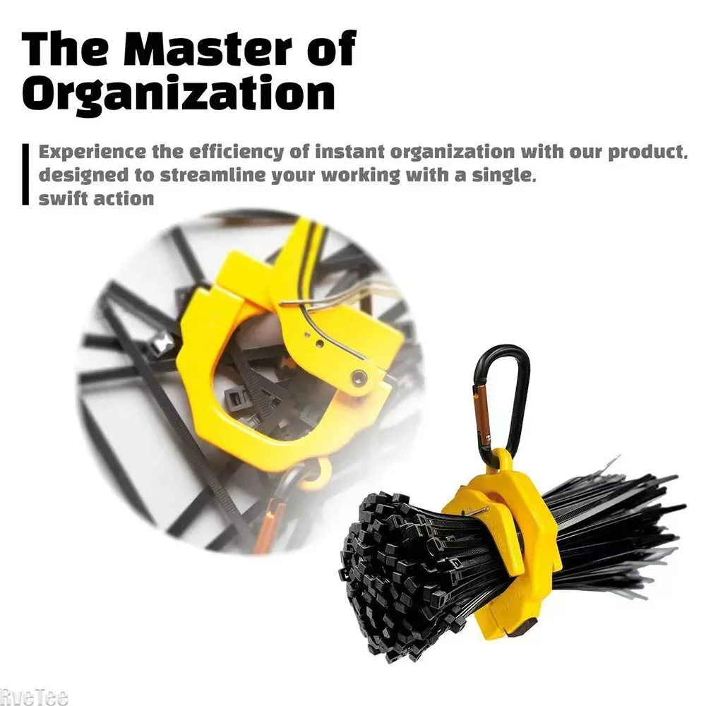 Portable Cable Tie Dispenser New High Quality Plastic Random Color Tool Holder for Cable Tie Sorting and Wire Management