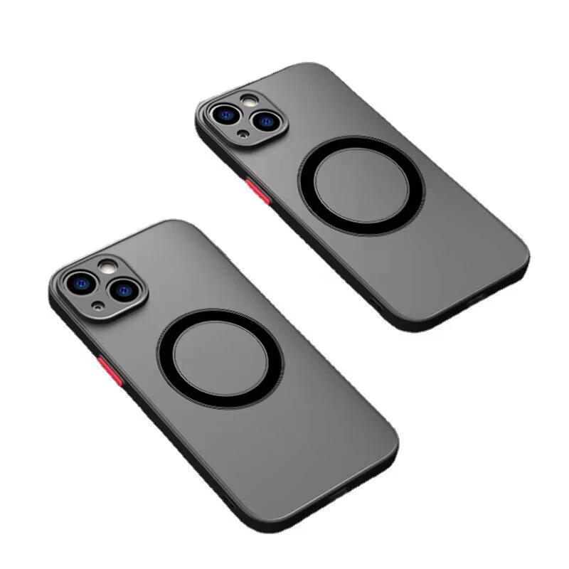 Роскошный матовый чехол-броня для беспроводной зарядки MagSafe для iPhone 18 17 16 15 14 13 12 11 Pro Max Mini Plus
