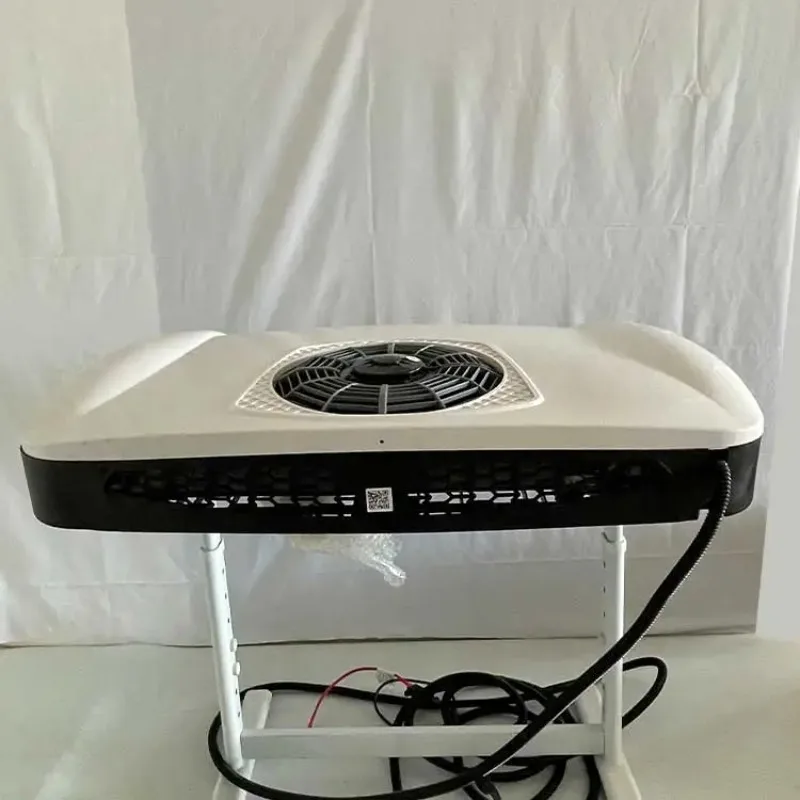 أنظمة تكييف الهواء بدون فرش للتحكم عن بعد للسيارات الكهربائية على السطح 12 فولت 24 فولت مكيف هواء Rv لشاحنة السيارة #4