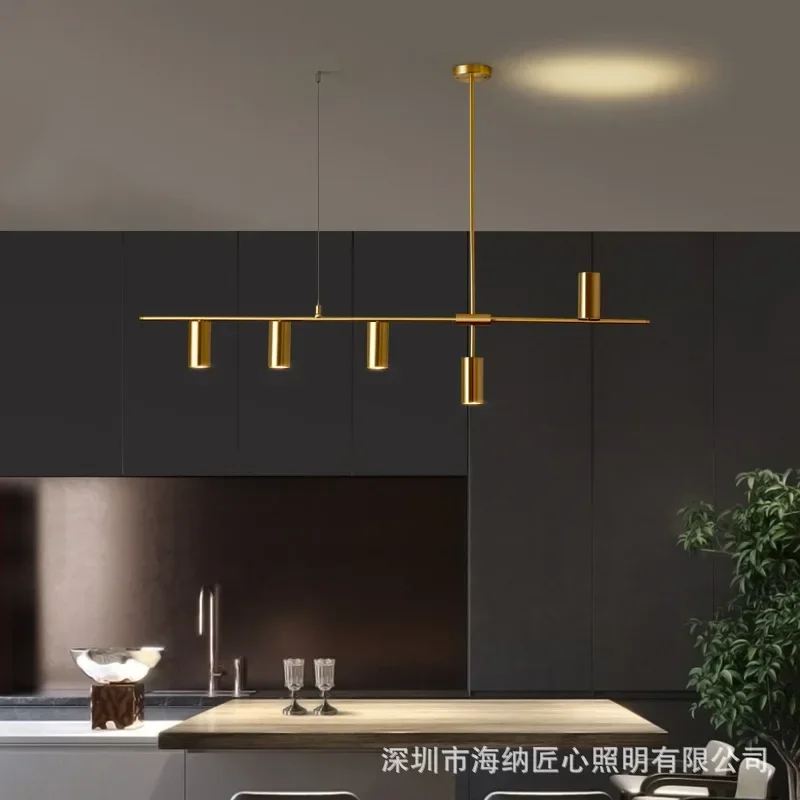 Aisilan led chandelier modern all copper dining room light luxury bar Nordic home  spot pendant lamp