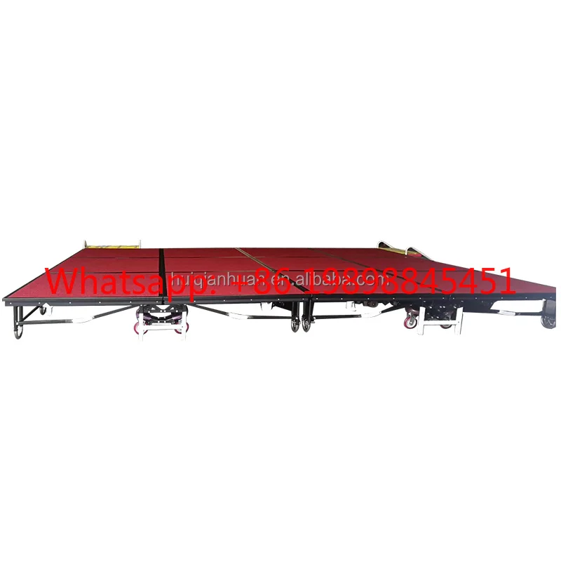 Wholesale Steel Iron Powder Coated Adjustable Folding Stage for Hotel Banquet Event Party