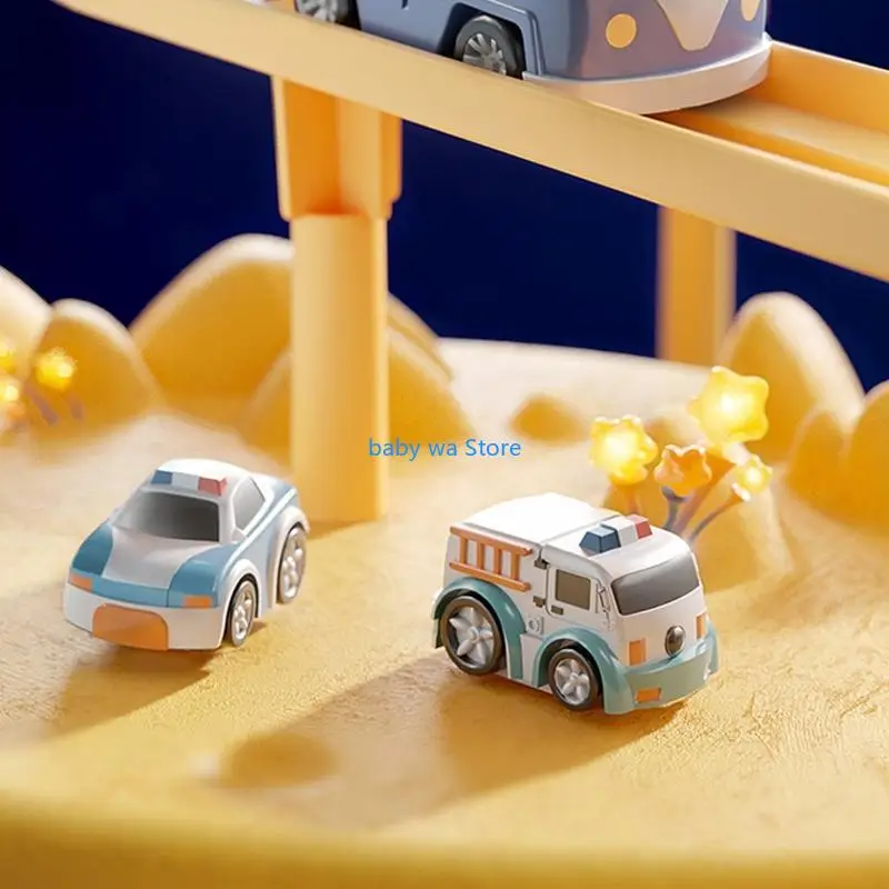 

Track Car Toy for w/ Anti-Collision Model Vehicle for Baby Boys Girls Christmas 4XBD