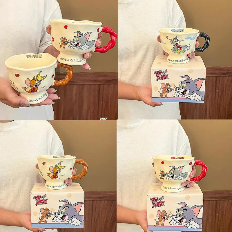 

Anime Cup Hot Sale 360ml Highvalue Cute Ceramic Mug Household Kitchen Office Coffee Breakfast Milk Water Cup Gift Cat And Mouse