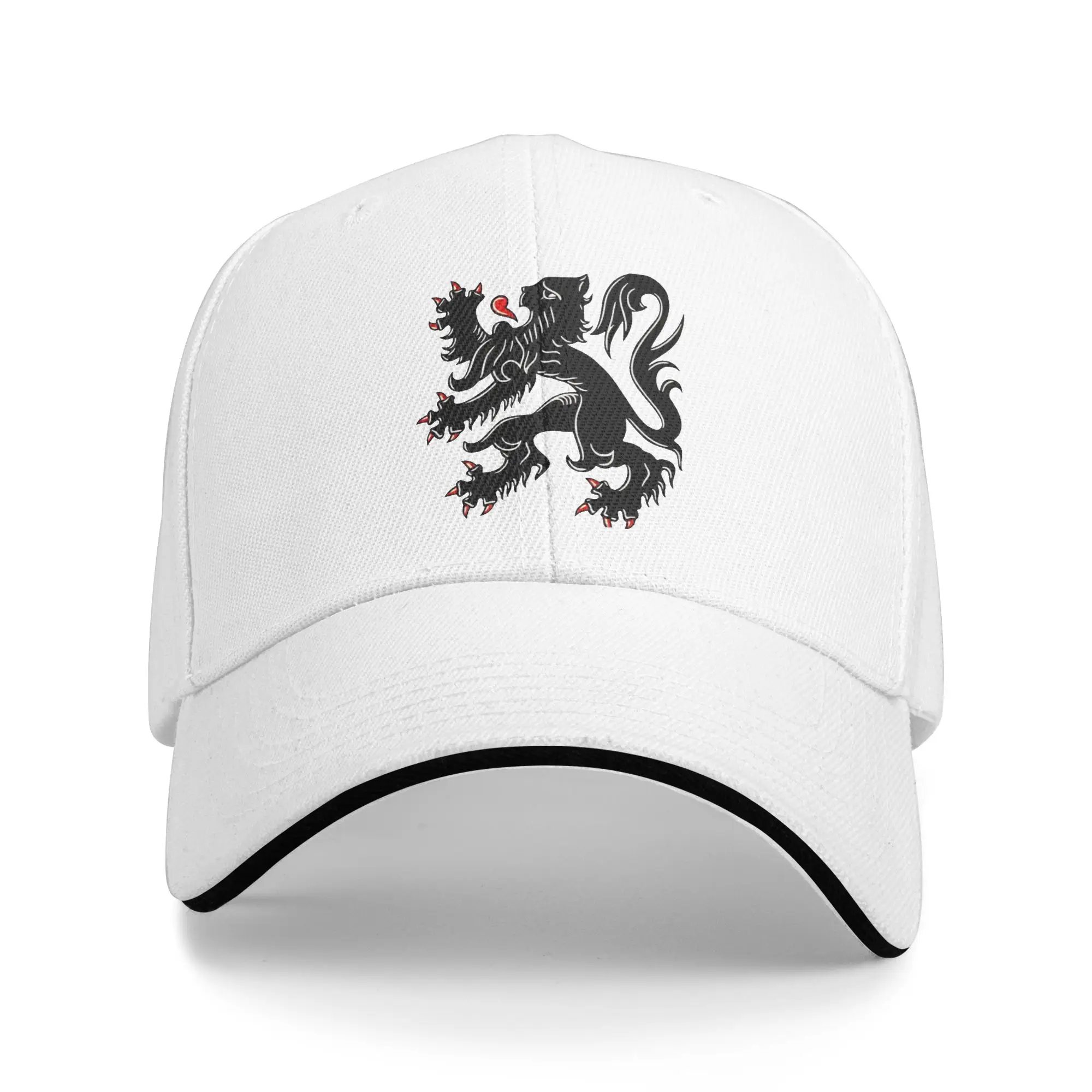 Flemish Lion From The Flag Of Flanders Europe Spain  Baseball Cap Lion Casual Hip Hop Hats Summer Women Men Baseball Caps