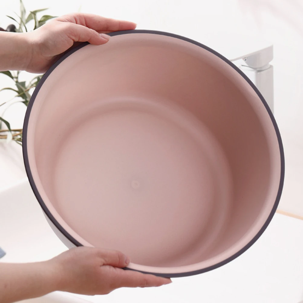 

Large Round Plastic Foot Wash Basin Pedicure Bath Tray Spa Soaking Tub Non Slip Home Salon Use Bathroom Sink Washbasin Student