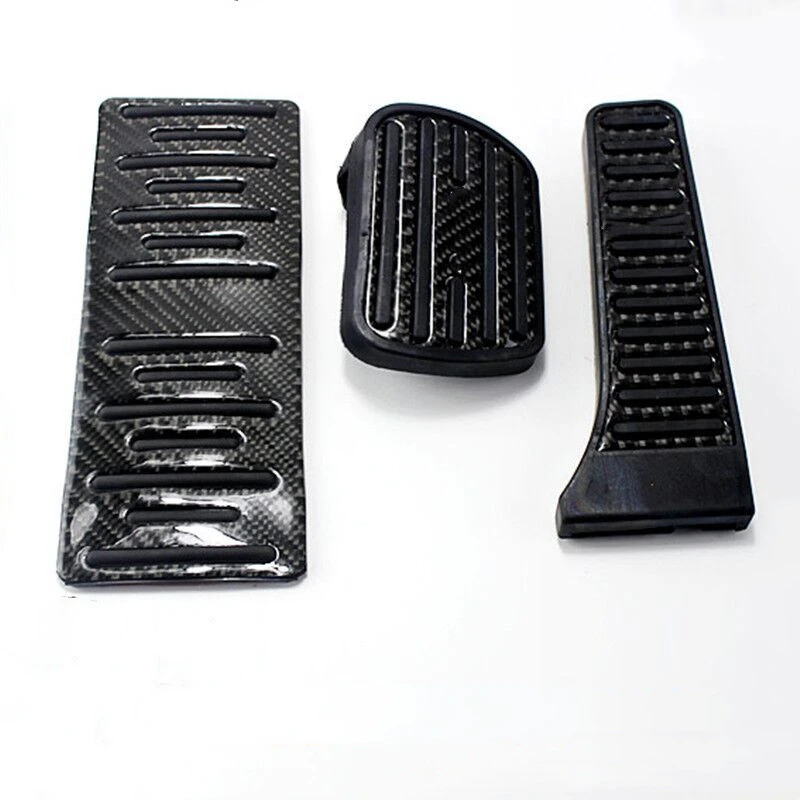 For Mercedes-Benz A B GLA CLA S CLS AMG modified carbon fiber accelerator brake pedal with logo