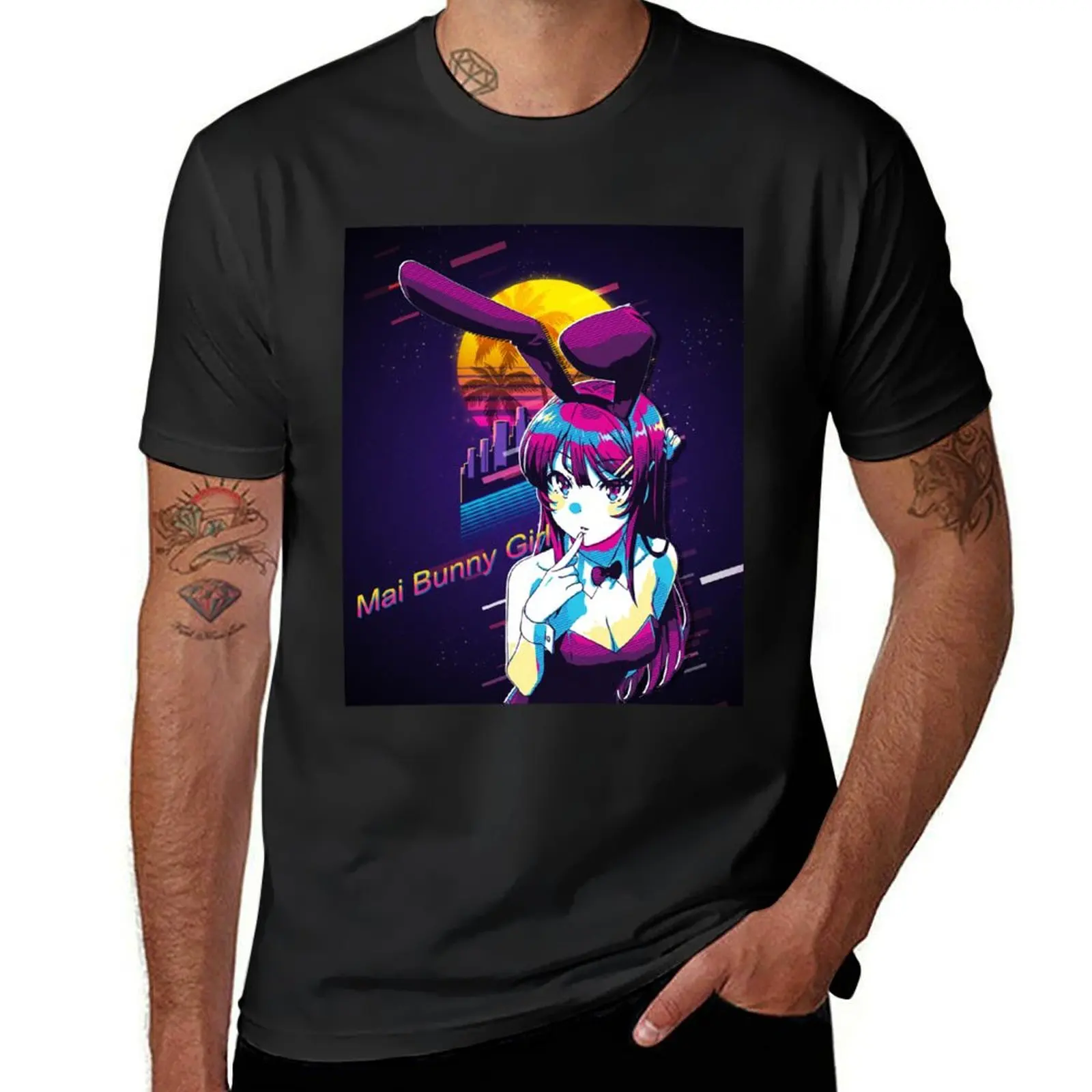 

Mai Sakurajima - Bunny Girl Senpai - Classic s80 Retro Poster T-Shirt anime figures football t shirt mens graphic t-shirts funny