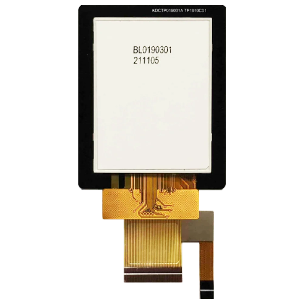 1.9 polegadas 128x160 com controlador ST7735 MCU e interface SPI alto brilho ao ar livre PCAP touch display 1000cd tela LCD