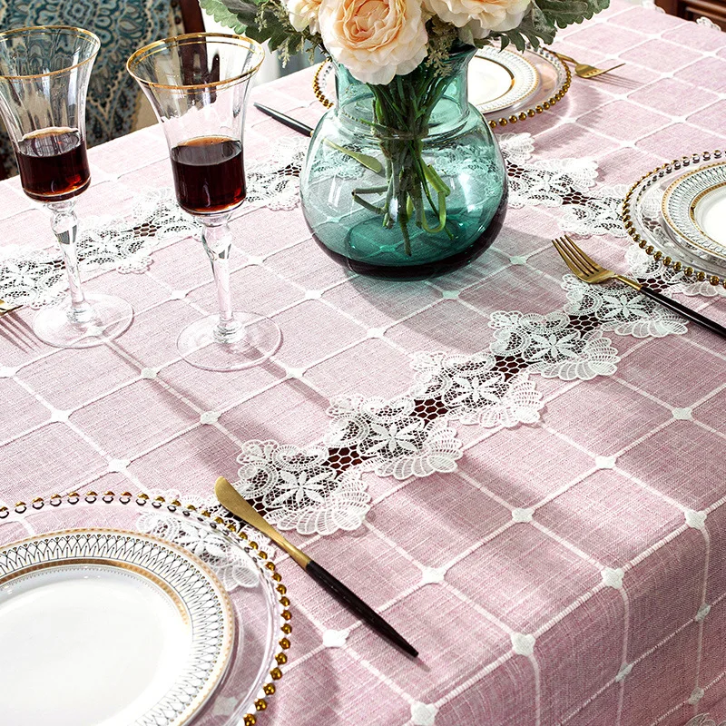 Plaid Lace Table Cl…