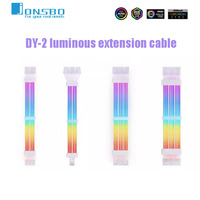 Jonsbo DY-2 Power Cable 24Pin Motherboard Power Supply 5V ARGB Luminous Extension Cable 12+4P 2*8P 3*8P LED Extension Cable