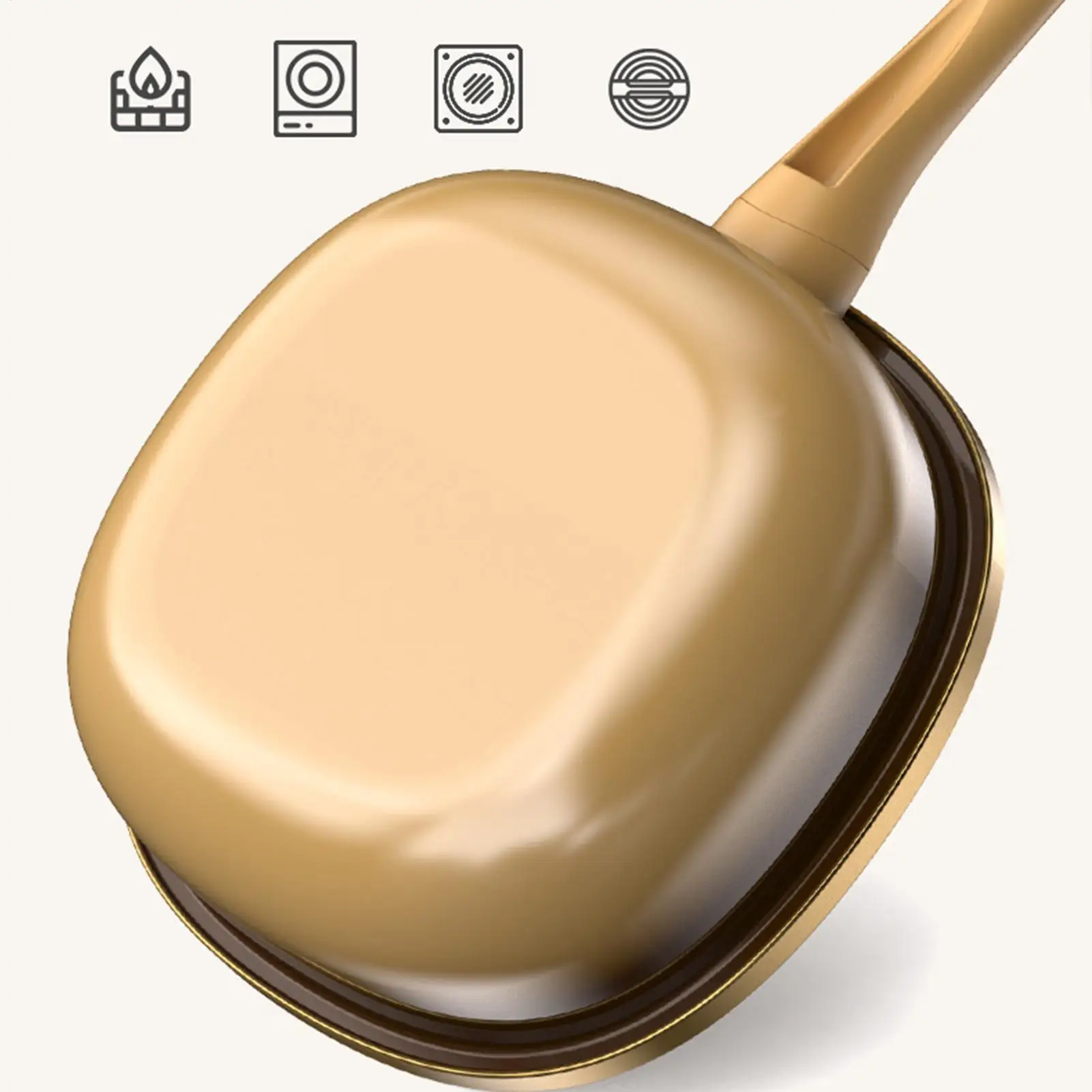 

Сковорода с антипригарным покрытием, глубокая сковорода из титанового сплава, кастрюли с крышкой, кованая посуда из нержавеющей стали для домашней приготовления яиц