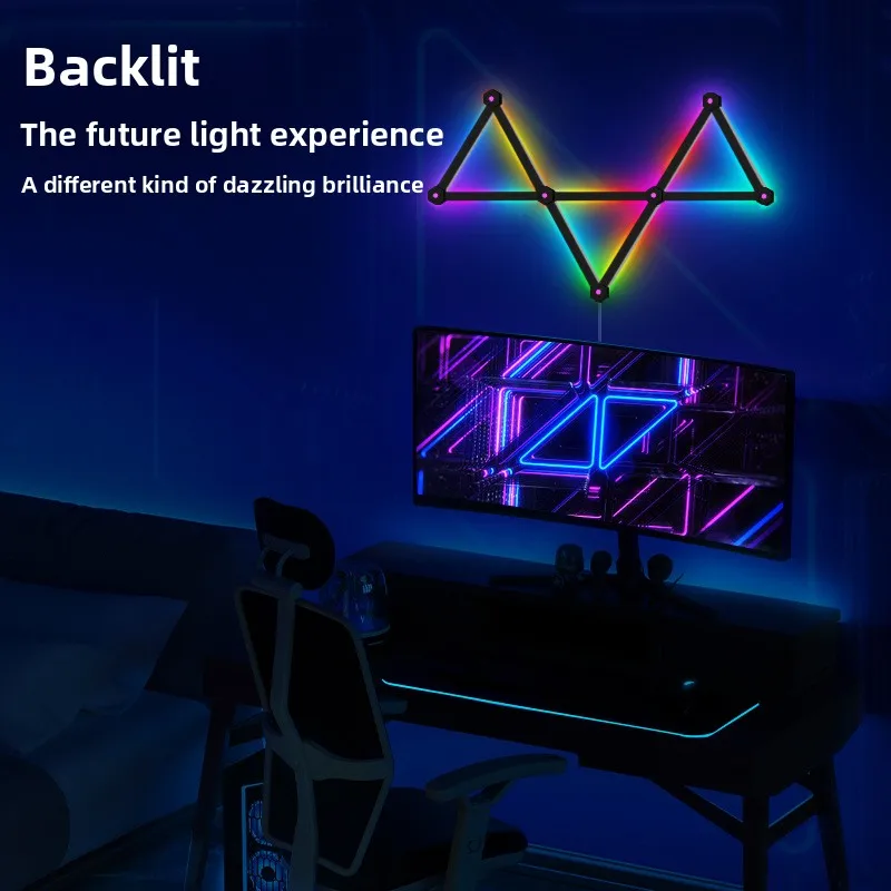 مصباح حائط LED |   التحكم في تطبيق بلوتوث |   مصباح لاقط عالي الحساسية يعمل بالصوت |   تصميم إيقاع الكم |   الربط المعياري