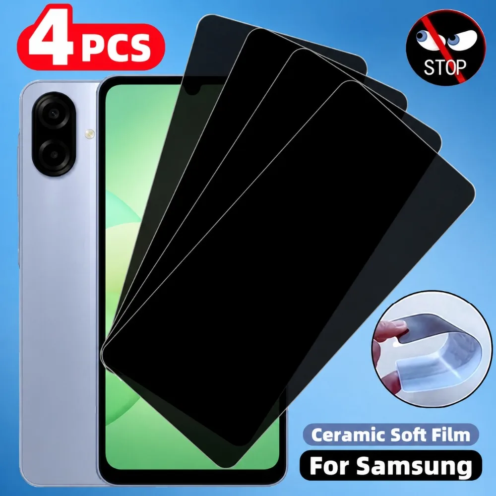 4Pcs Anti Spy Tempered Glass for Samsung Galaxy A57 A55 A56 A37 A36 A35 A27 A26 A25 A17 A16 A15 Anti-Scratch Screen Protector