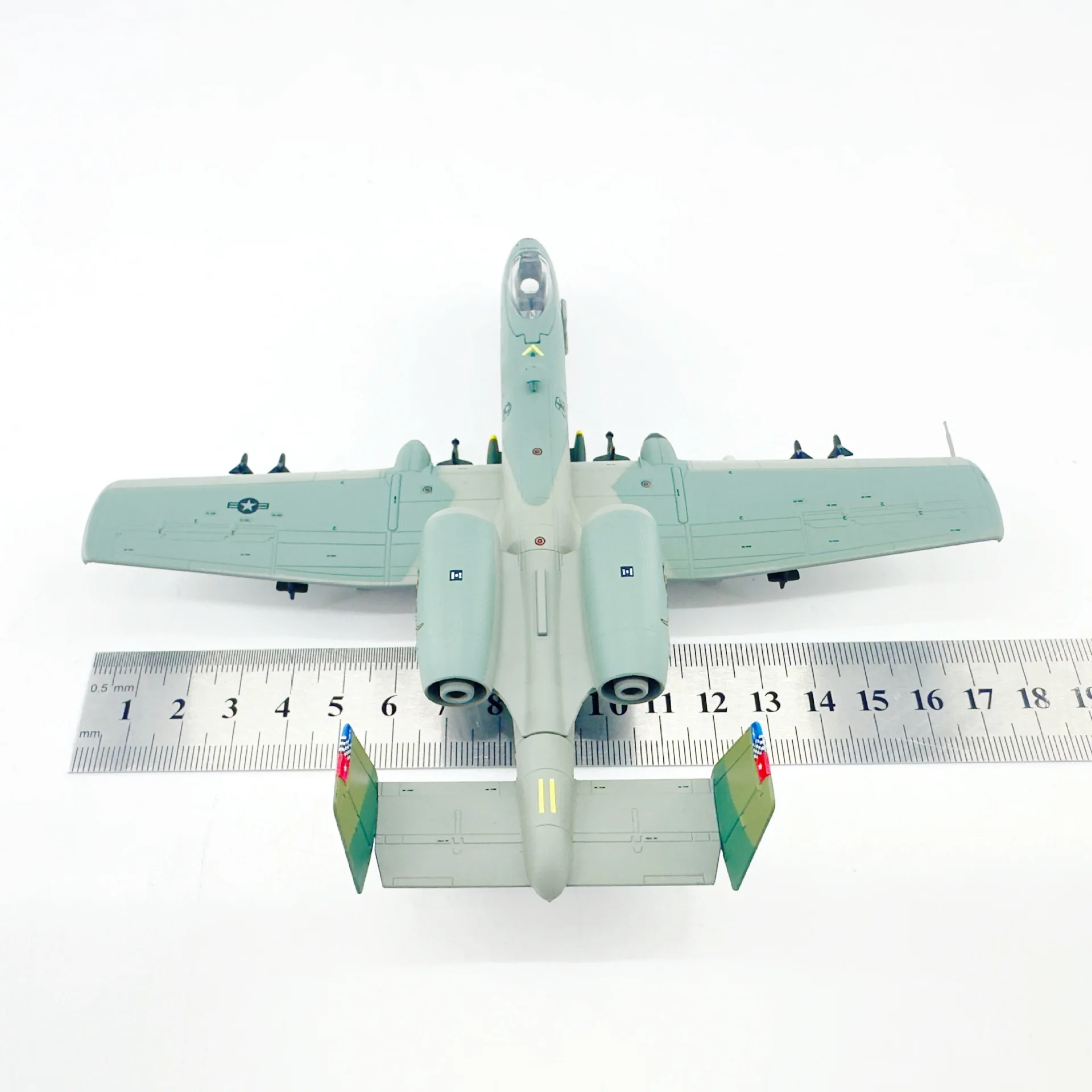 

1:100 Scale US Military A-10C Warthog Squadron Aircraft Model Attack Jet Simulation Alloy Fighter Model Ornament For Collection