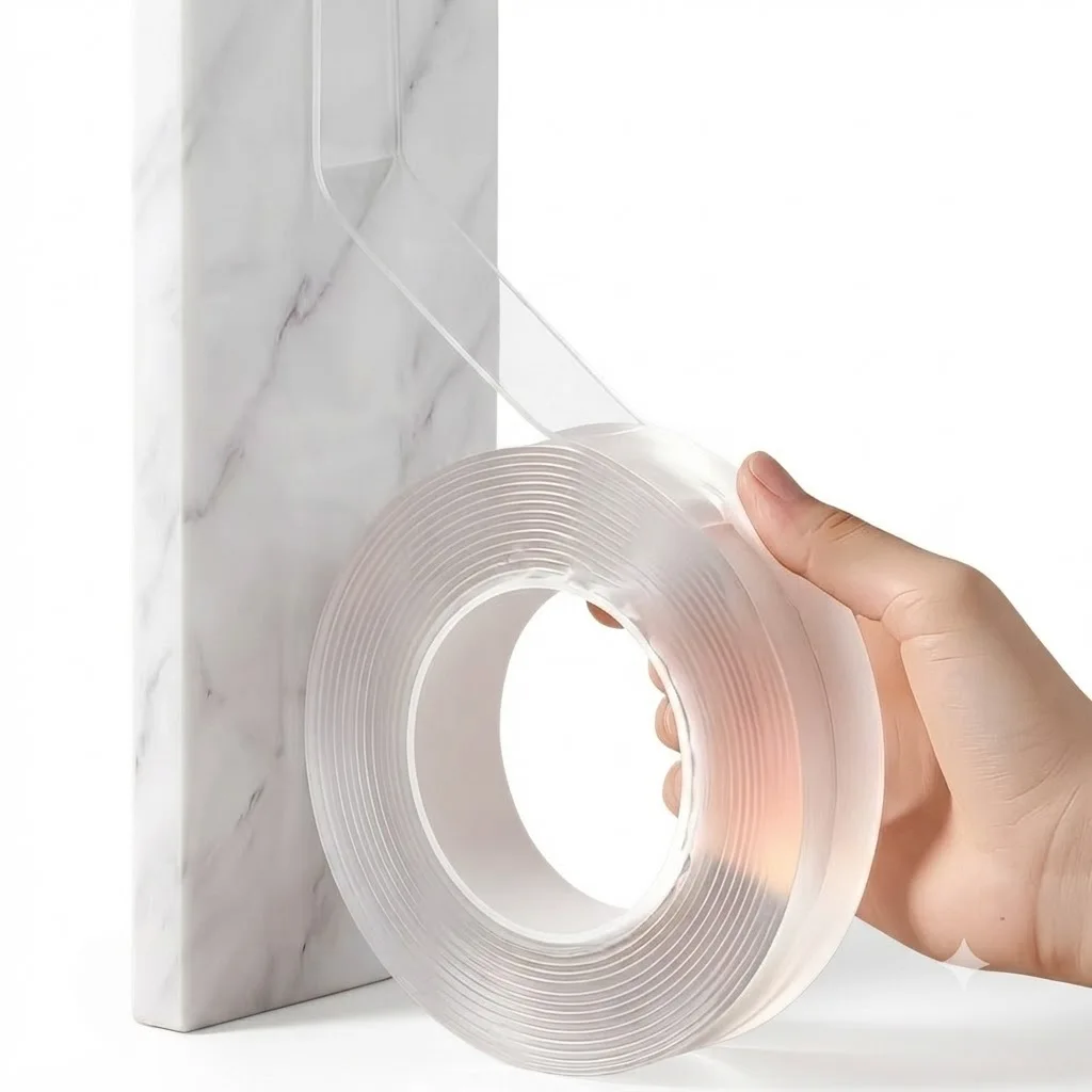 2mm x 10M 9 Rolls Nano Tape Double Sided Clear Adhesive Tape Traceless and Reusable for DIY Crafts