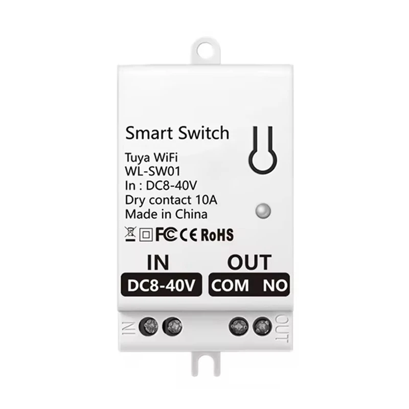 Tuya Smart Wifi وحدة تبديل الاتصال الجاف 10A Home Universal DIY Breaker Relay العمل مع Smart Life Alexa