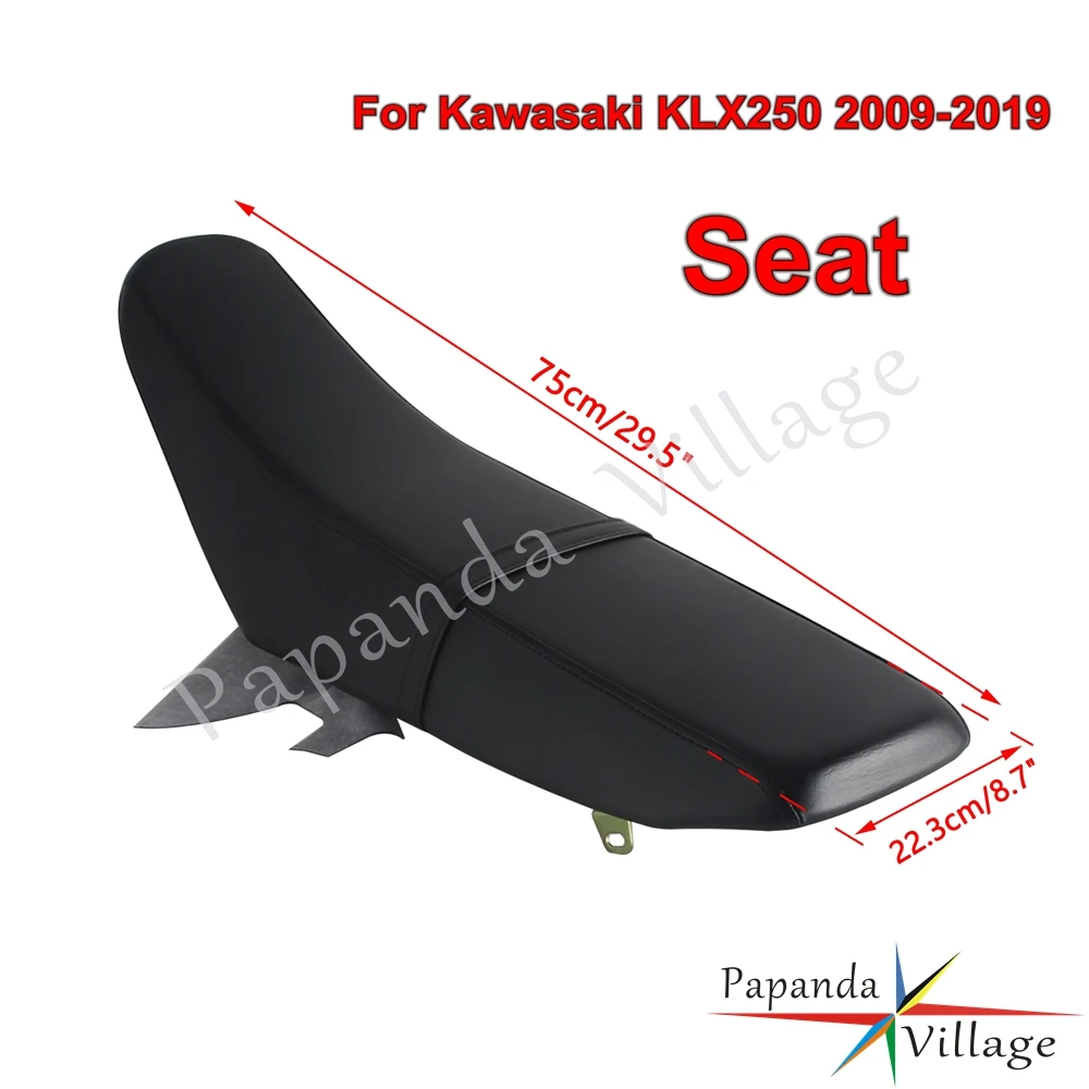 لكاواساكي KLX 250 KLX250 2009-2019 2018 دراجة نارية عالية الكثافة رغوة الأساسية الخلفية بيلايون غطاء مقعد الركاب وسادة مريحة منصات #2