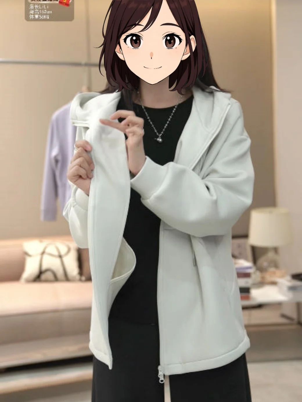 

Американский винтажный повседневный спортивный кардиган-худи свободного кроя, женская осенняя новинка, удлиненный рукав, на молнии