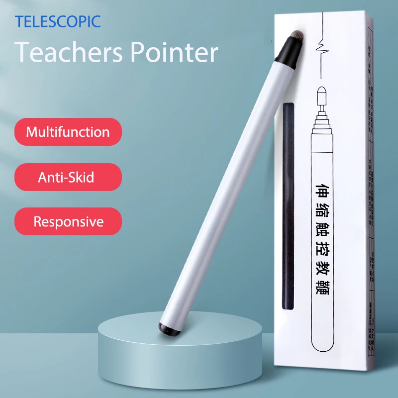 

Telescopic Teachers Pointer Stainless Steel Extendable Telescopic Retractable Teaching Pointer Rod Whiteboard Classroom Tablet