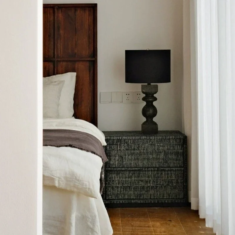 wind, saw tooth marks make old bedside tables, bedroom bedside drawer cabinets, retro lockers, storage side cabinets