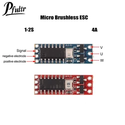 1S-2S DC 3.7V-8.4V 4A Micro Brushless Motor Driver Board Electric Regulator Drive For 1104 1106 1306 1407 1503 Brushless Motor