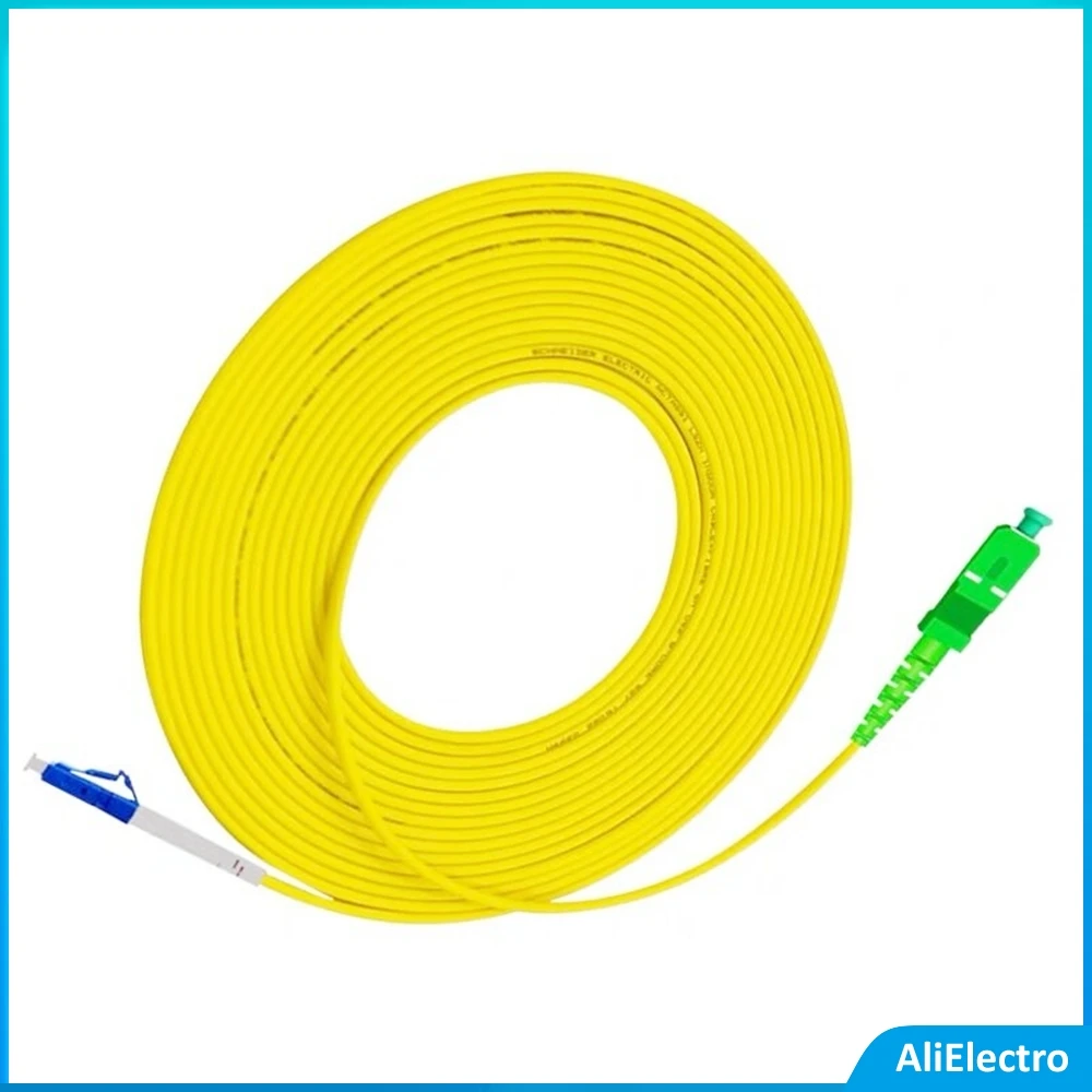 

10pcs/lot SC/ APC-LC /UPC Fiber Optic Patch Cord Simplex Diameter 3mm Single Mode Cord Length 1M 2M 3M