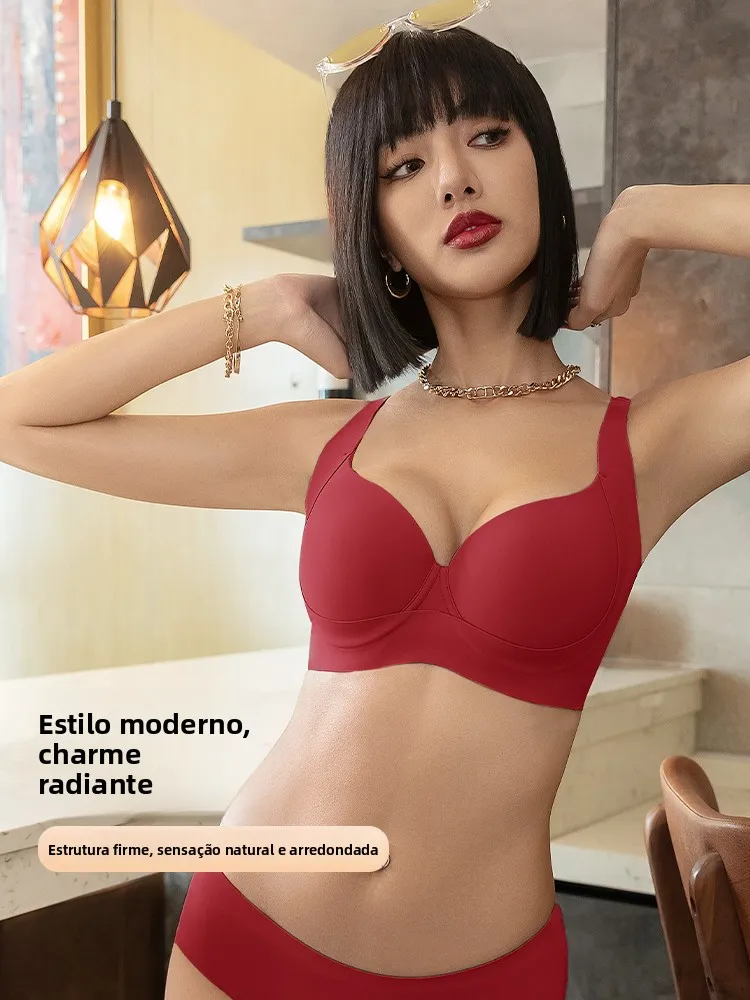 red-wedding-bra-and-panties-set-big-size-women's-sexy-gathered-sl-bra-underwear-set-for-bride-suitable-for-all-seasons