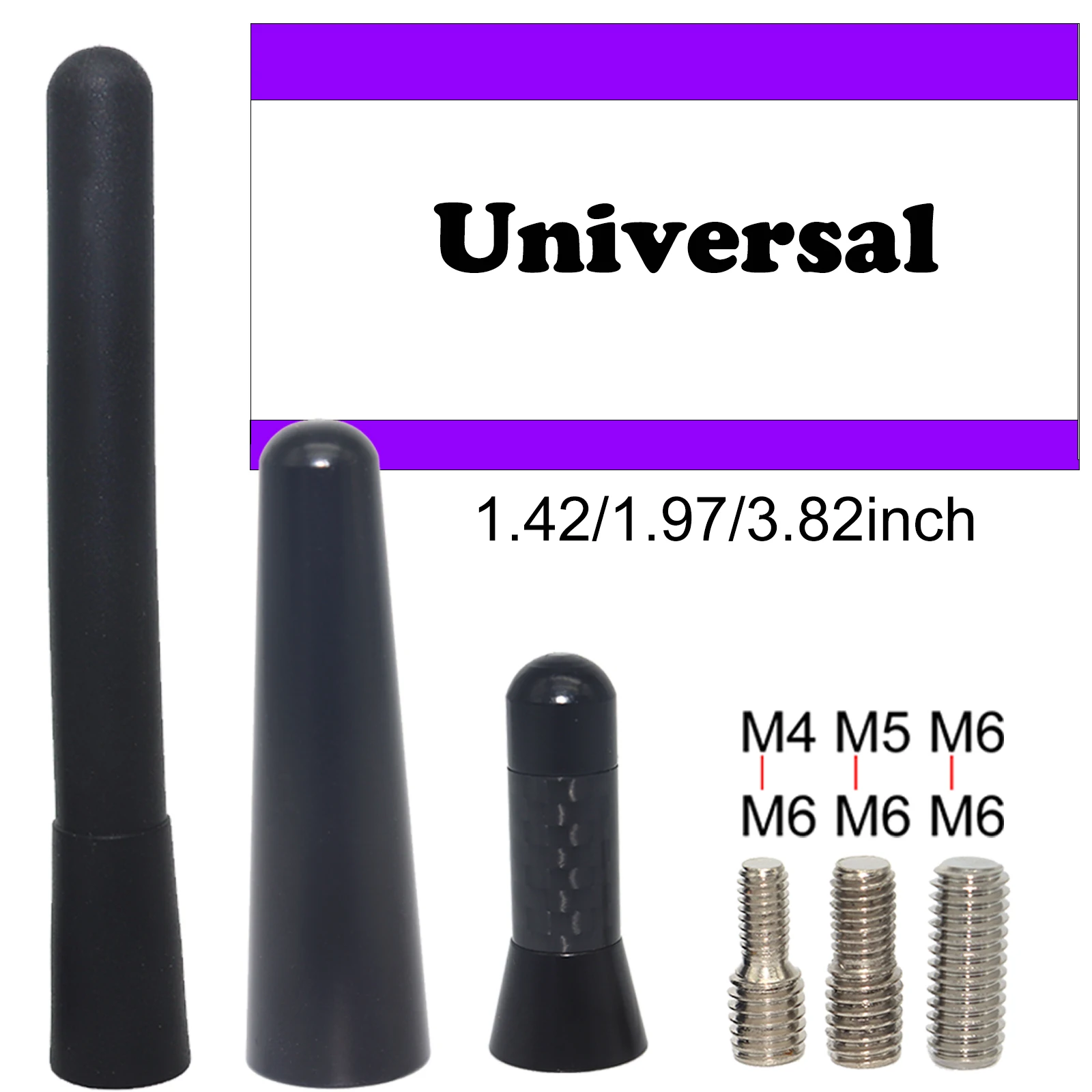 

Универсальная AM/FM автомобильная пчелиная машина, короткая антенна, радио, крепление на крышу, спортивный короткий стержень 3,6 см 5 см/9,7 см, сменные аксессуары