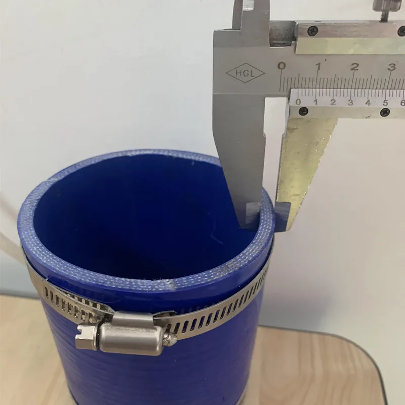 Panjang 10-58Cm ID16-85mm Lurus Silikon Intercooler Tabung Pipa Pendingin Selang Suhu Tinggi Tekanan Tinggi Turbo Kirim 2 Klem