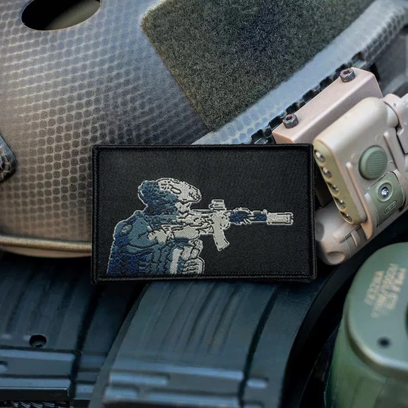 

"aiming Line" Morale Badge Outdoor Backpack Applique with Nylon Buckle Aiming Line Soldier Tactical Patches Military Armband