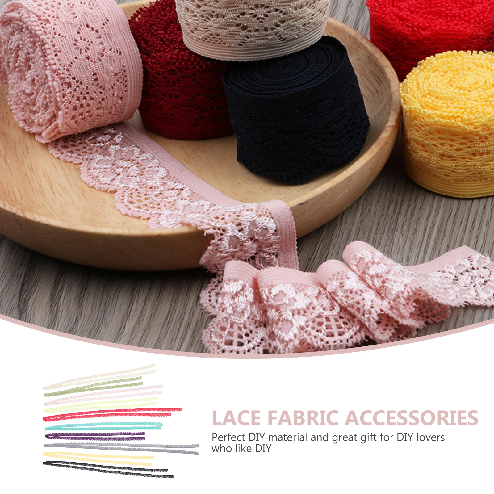

10pcs Ribbons Simple Pattern Ribbon Diy Trim For Clothing Accessories Wedding Dress Decorations Hair Accessories Dress Making