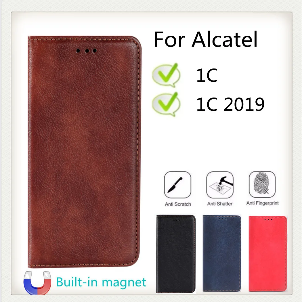 Чехол-Кошелек для Alcatel 1C 5009D 5009A, чехол для Alcatel 1C 2019 5003D 5003A, чехол для телефона Alcatel1C, кожаный чехол-книжка