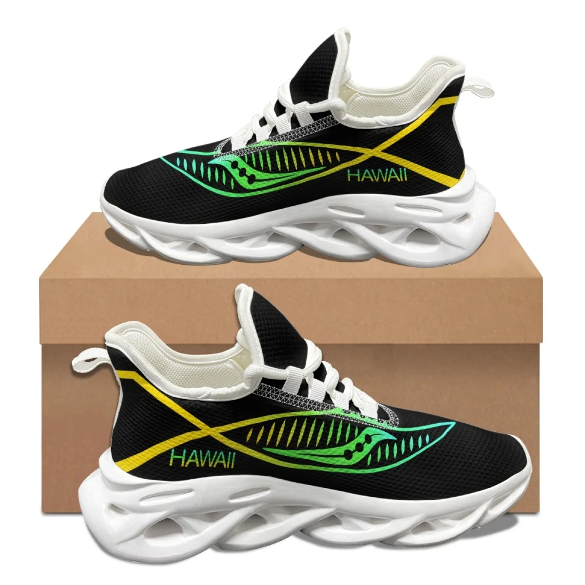 Fashion Hawaii Polynesian Sneakers Women Nurse Fashion Autumn Winter Tennis Shoes Outdoor Work Breathable Convenient Soft Flats