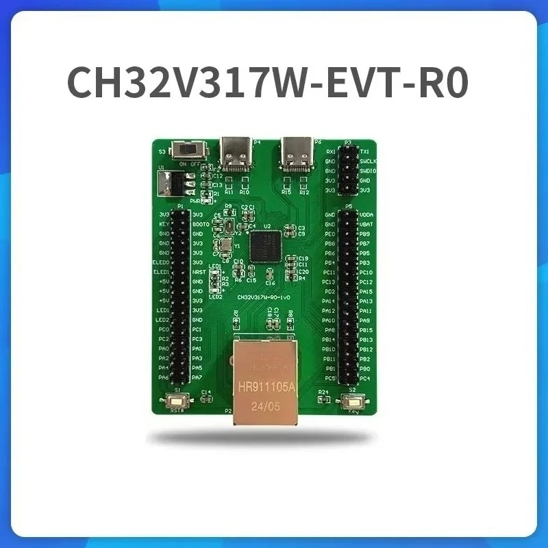 1Pcs CH32V317 CH32V317W 32V317WCU6 Development Board