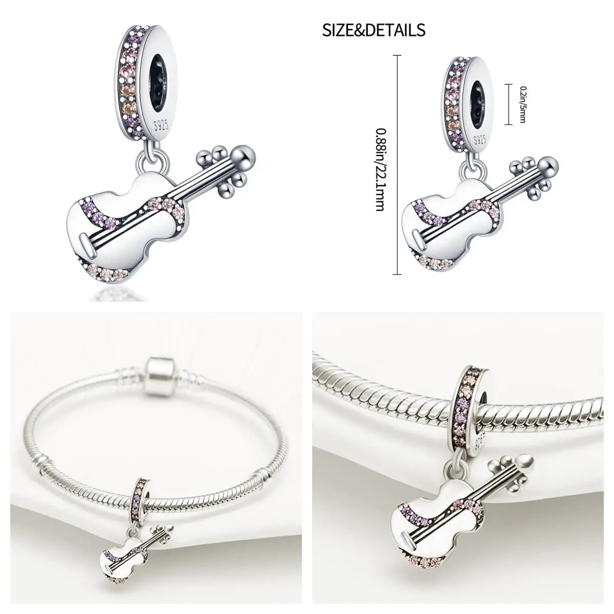 100% Real S925 Sterling Silver Shoe Charms Fit Original Pandora Bracelet&Bangle For Women Birthday Fine Jewelry Gift