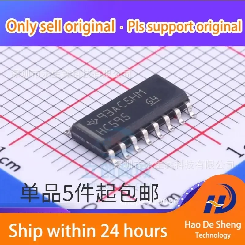 

10 шт./лот SN74HC595DR SOIC-16, новый, оригинальный, в наличии