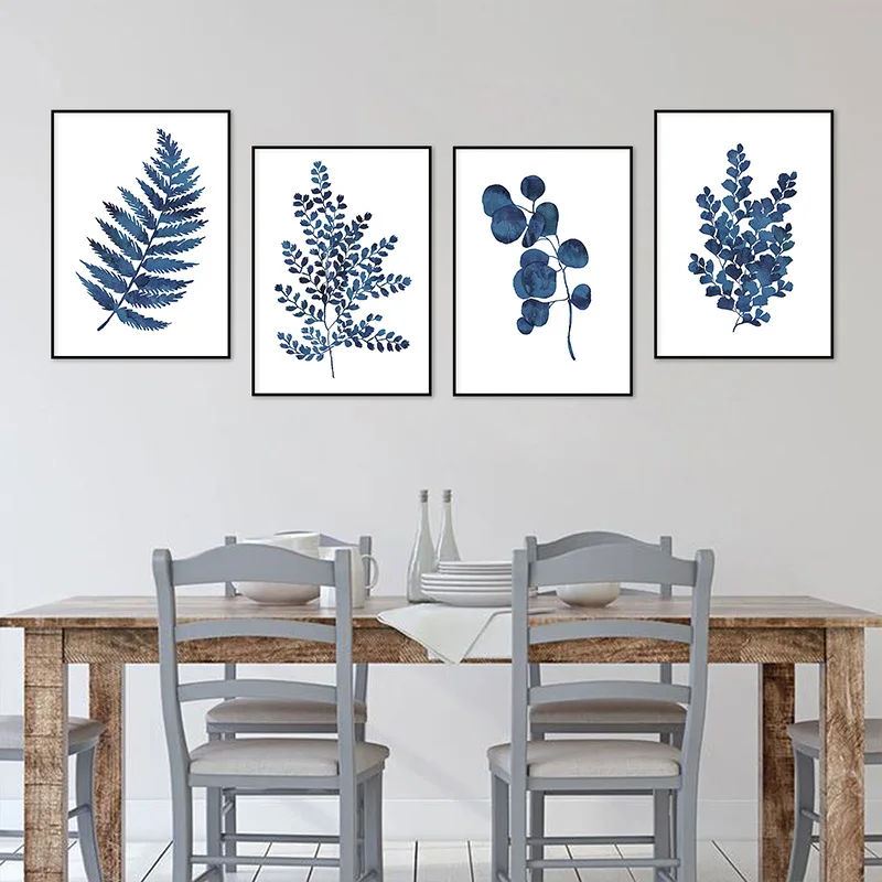 

Modern Nordic plant four leaves decorate living room bedroom canvas painting