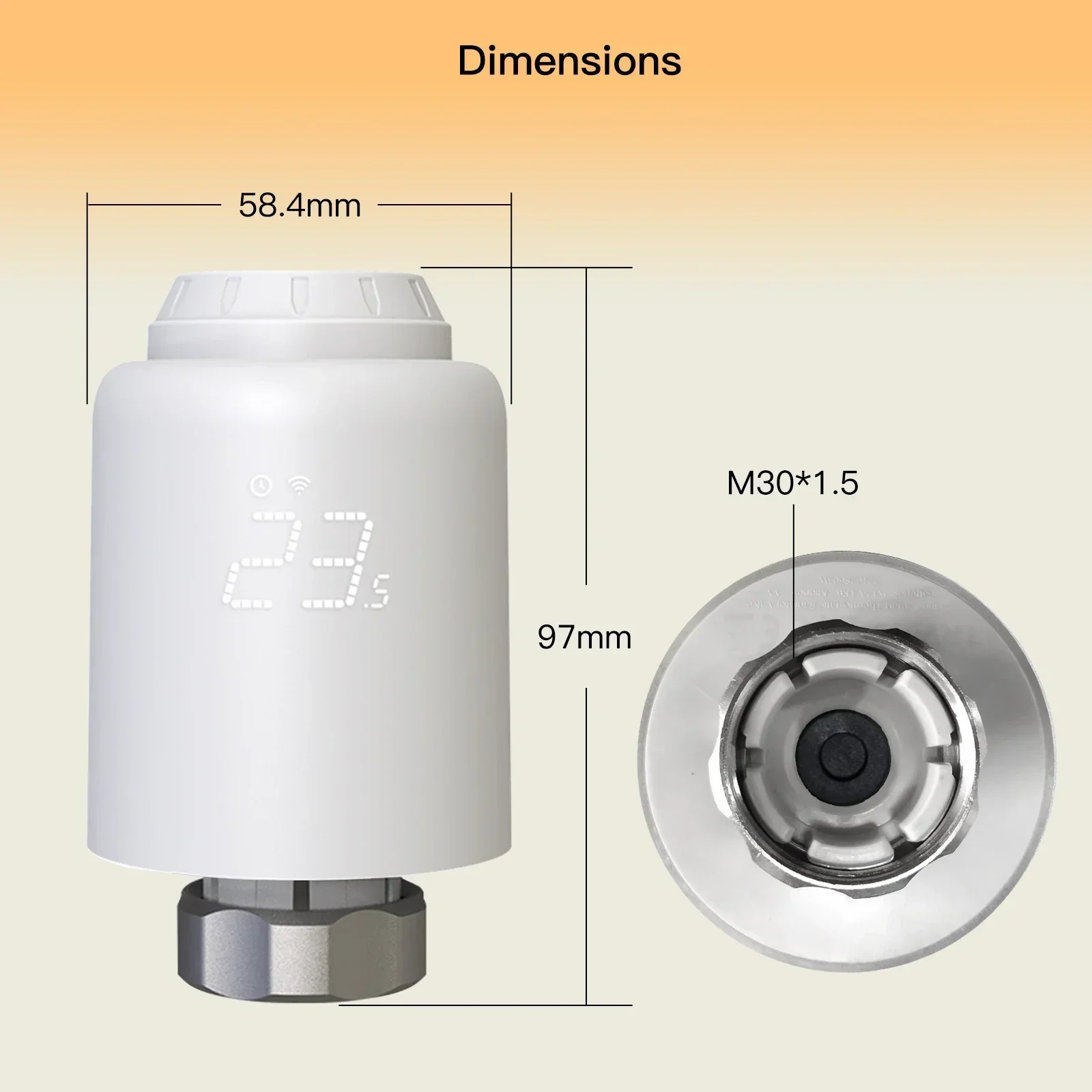 MOES Tuya ZigBee Thermostatic Radiator Valve SmartLife Wireless Remote Heating Temperature Controller Alexa Voice Control