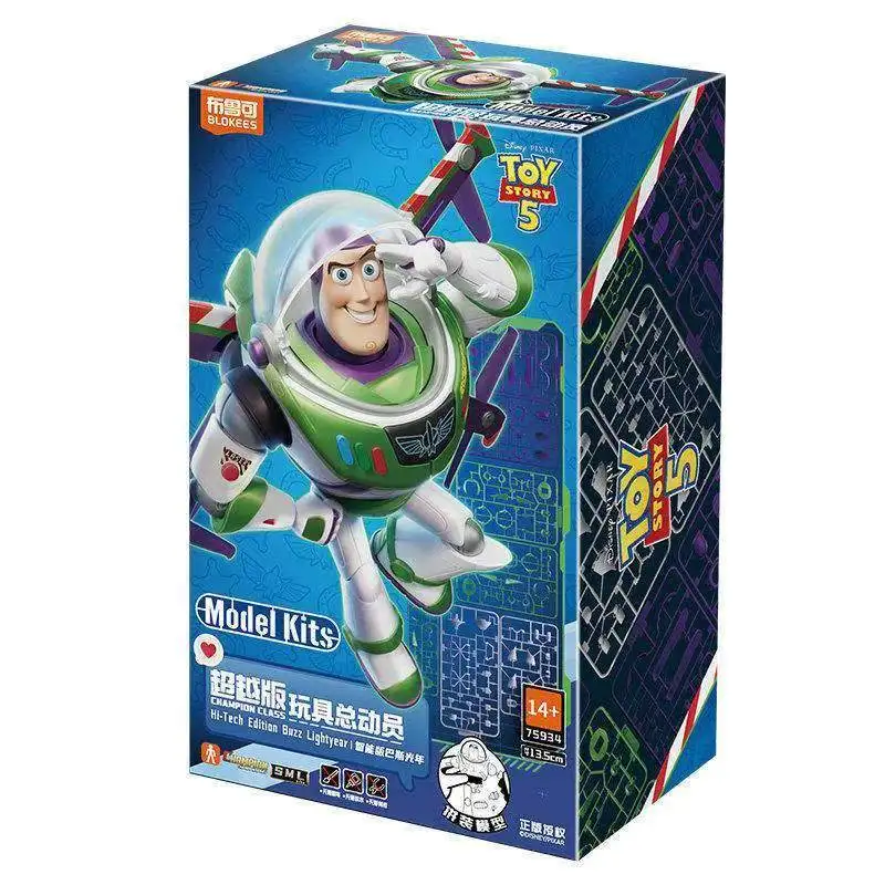 Genuine Blokees Toy Story Beyond Series Buzz Lightyear Smart Buildable Figure Desktop Collectible Decor Toy